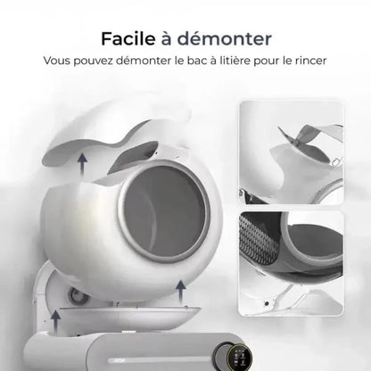 Litière auto-nettoyante - Pratique et sans odeur