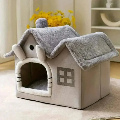 Maison en peluche pour chat - Griffe d'Amour