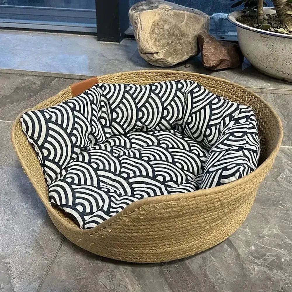 Panier chat bambou - Griffe d'Amour