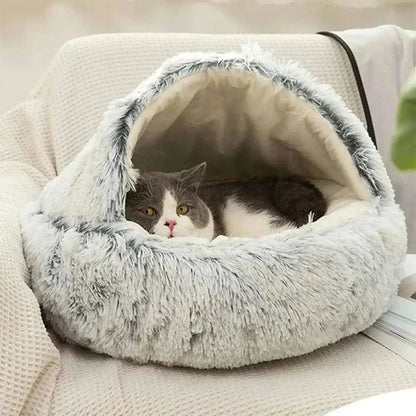 Panier rond pour chat - Peluche douce