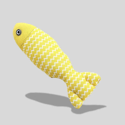 Peluche poisson herbe a chat - Griffe d'Amour