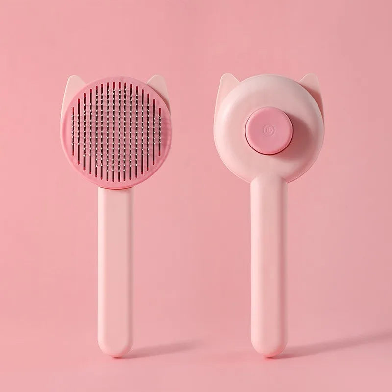 Brosse Autonettoyante en 1 clic pour chat et chien