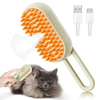 Brosse à vapeur 3 en 1 - Démêle, nettoie et masse