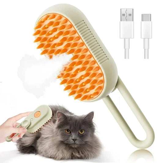 Brosse à vapeur 3 en 1 - Démêle, nettoie et masse