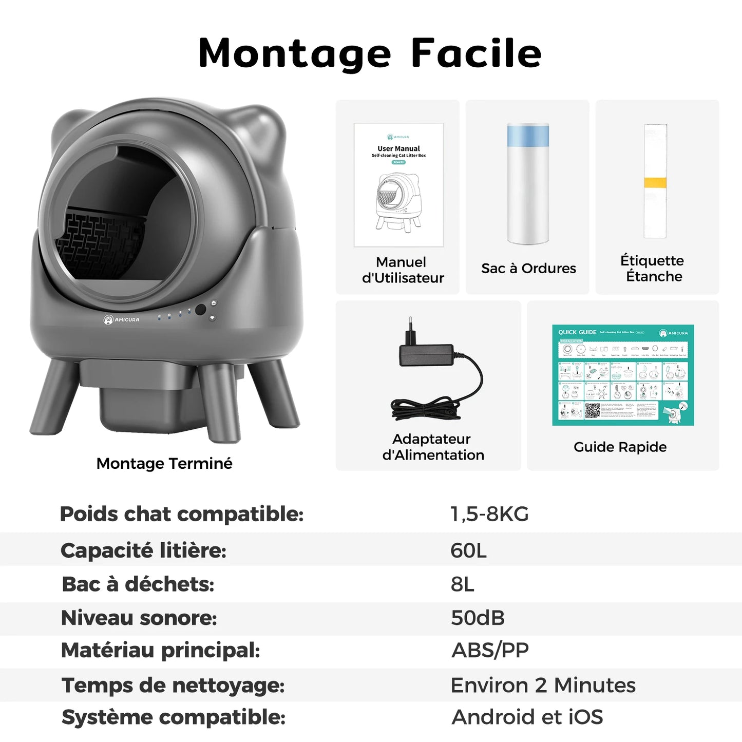 CuraPaw – La litière automatique pour chat autonettoyante et connectée