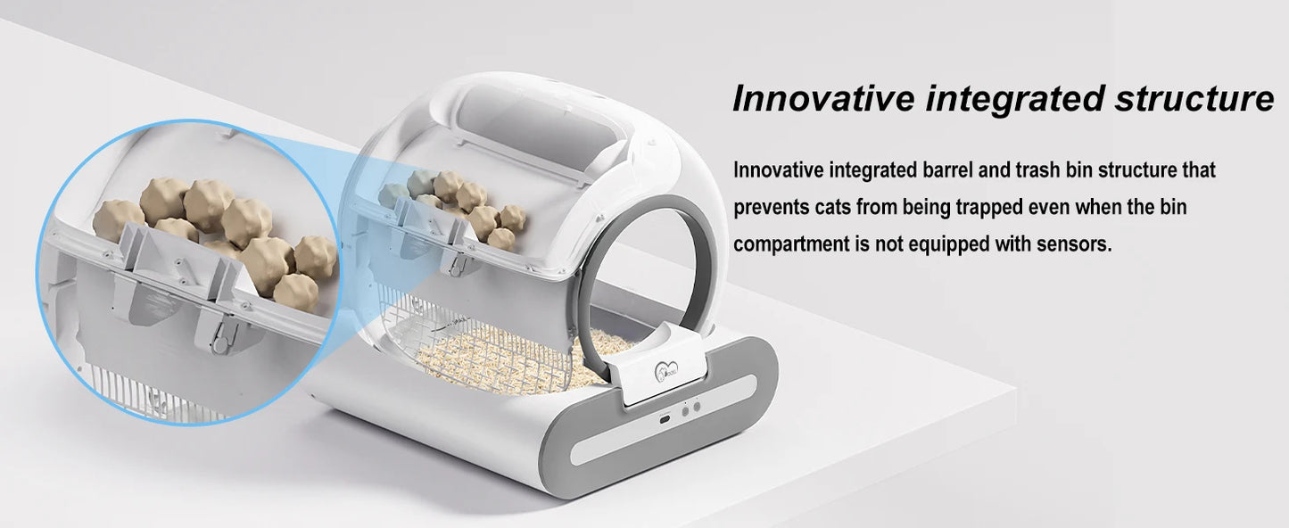 Puricat Ti+ - Litière auto-nettoyante compatible grands chats