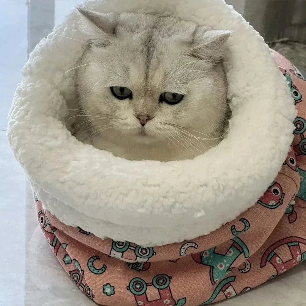 Sac de couchage pour chat - Douillet et chaleureux