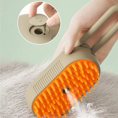 Brosse à vapeur 3 en 1 - Démêle, nettoie et masse