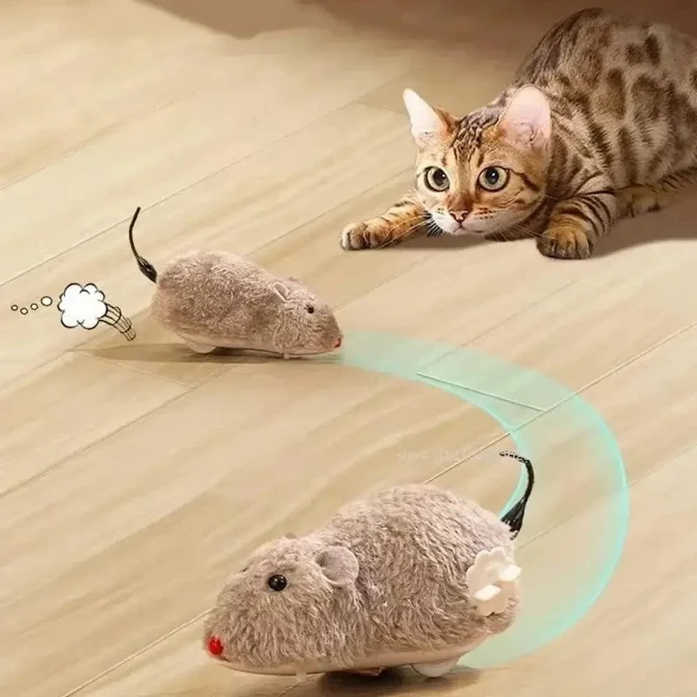 Souris pour chat interactive - Stimule l'instinct de chasse