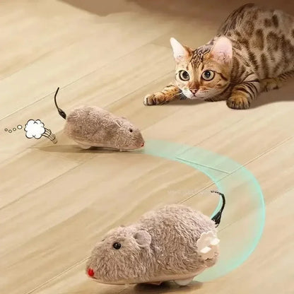 Souris pour chat interactive - Stimule l'instinct de chasse