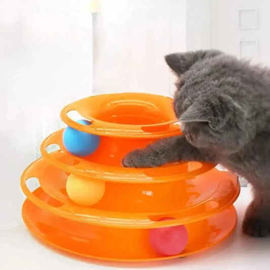 Tour de jeu pour chat - Plateau et balles