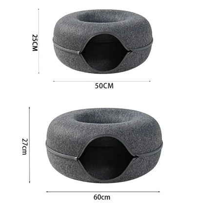 Tunnel donut chat - Sieste et jeu