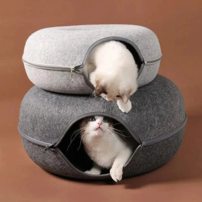 Tunnel donut chat - Sieste et jeu
