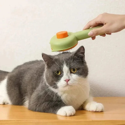 Brosse Autonettoyante en 1 clic pour chat et chien