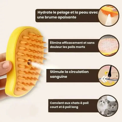 Brosse à vapeur douce et efficace