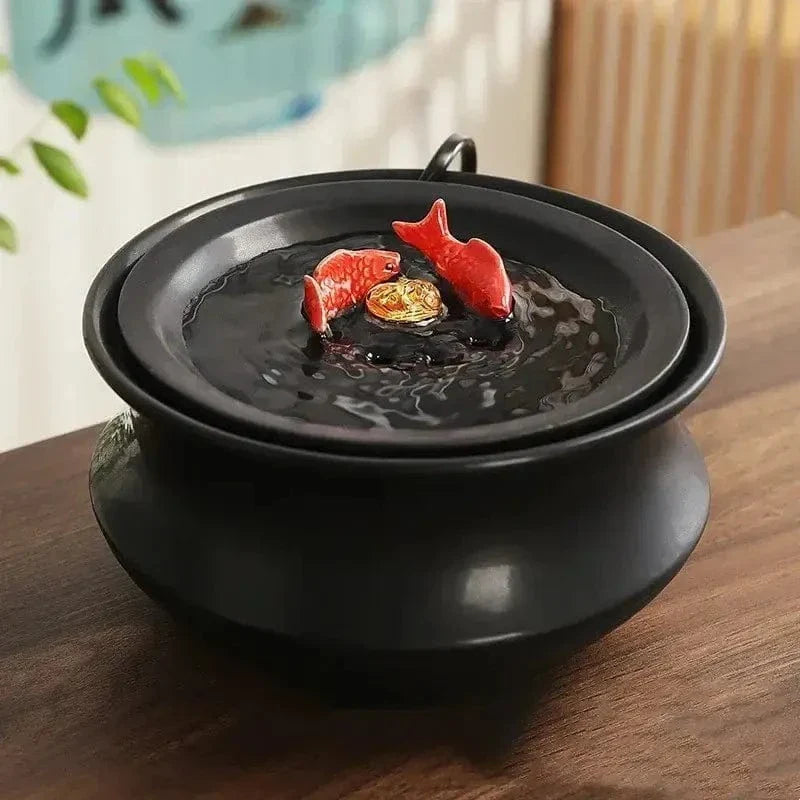 Fontaine à eau chat céramique sans filtre - Éco et zen Griffe d'Amour