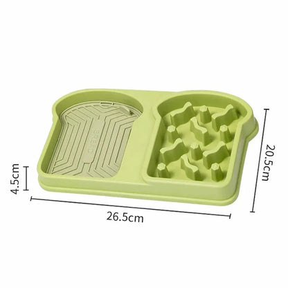 Gamelle double anti-glouton - Stop vomissements & stress Griffe d'Amour