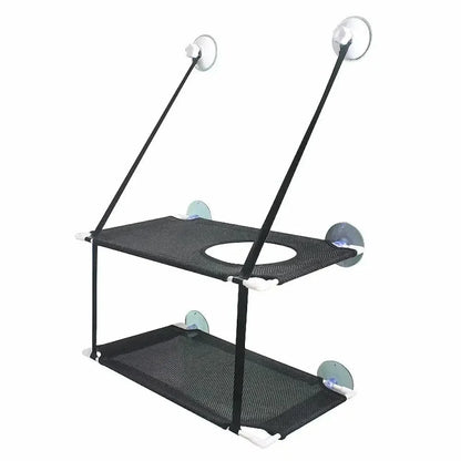 Hamac double pour chat - Repos en hauteur, 2 niveaux spacieux Griffe d'Amour