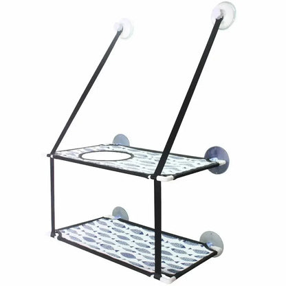 Hamac double pour chat - Repos en hauteur, 2 niveaux spacieux Griffe d'Amour
