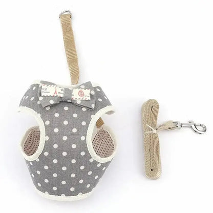 Harnais chat nœud papillon