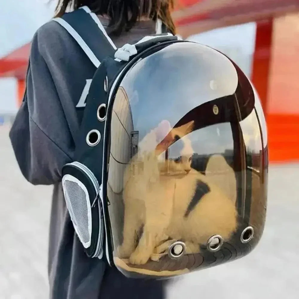 Sac à dos bulle pour chat - Vue panoramique & confort Griffe d'Amour
