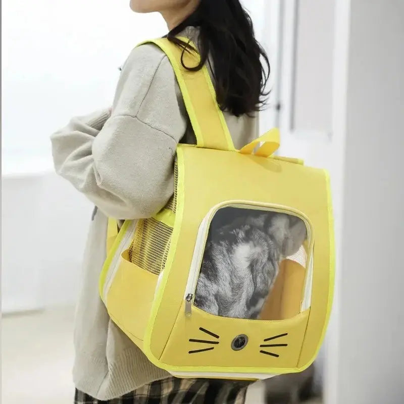 Sac à dos chat transparent - Vue & confort | Purravia