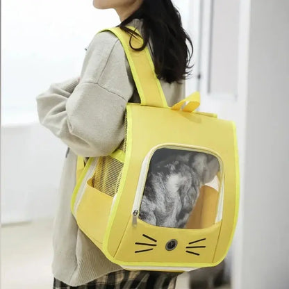 Sac à dos chat transparent - Vue & confort | Purravia