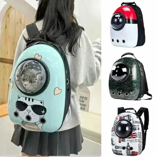 Sac à dos hublot chat - vision 360°