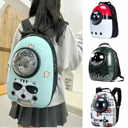 Sac à dos hublot chat - vision 360° | Astronocat
